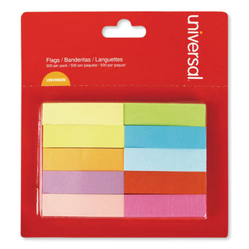 Universal® Self-stick Page Tabs, 1-2" X 2", Assorted Colors, 500-pack freeshipping - TVN Wholesale
